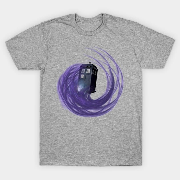 FLYING BOX (PURPLE) T-Shirt by chriswig